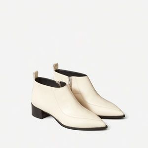 Boss Bootie in White by Everlane